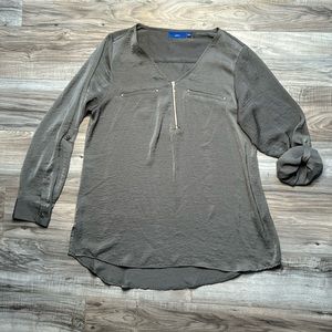 Apt 9 large blouse zip down